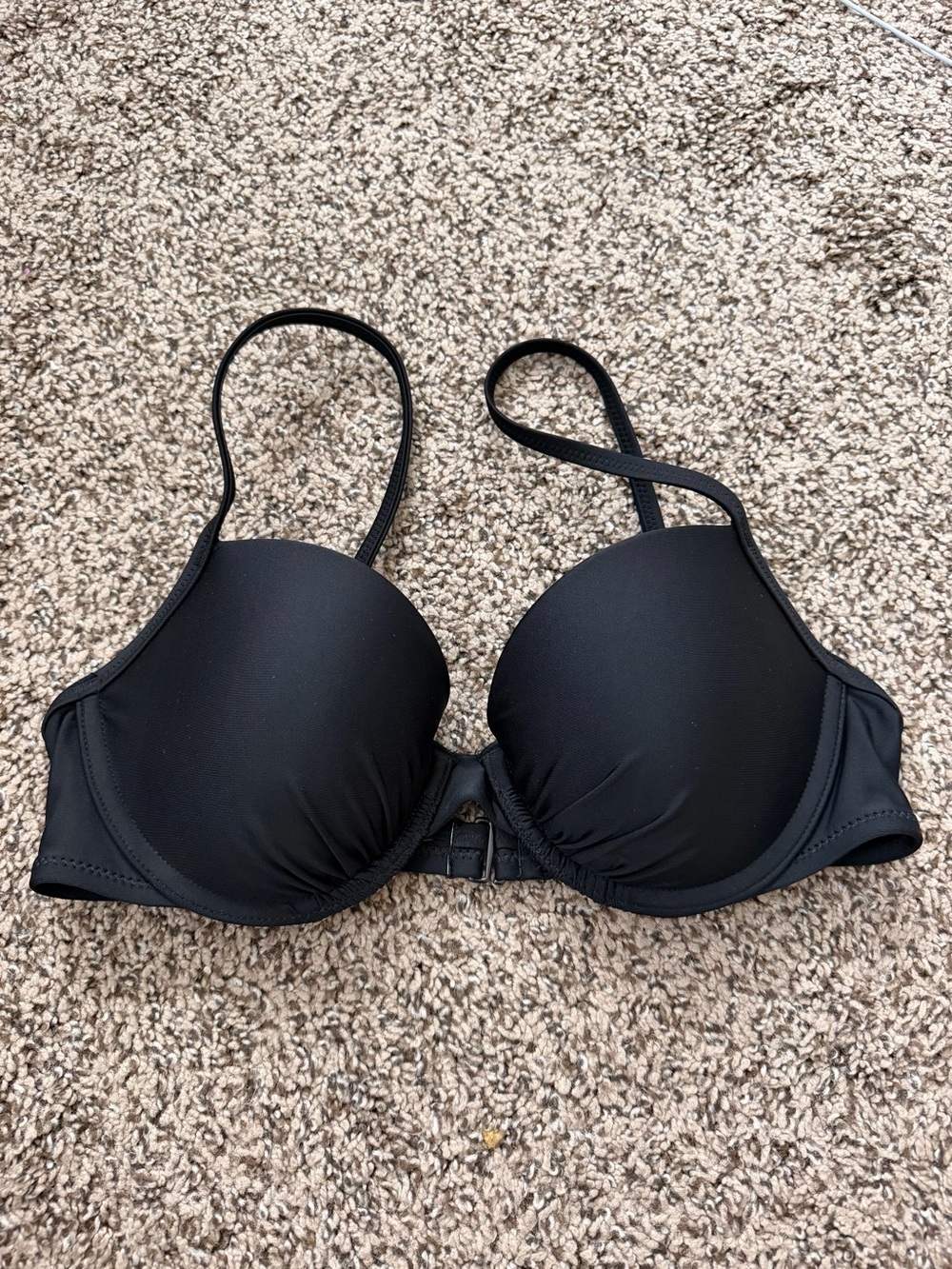 aerie Black Padded Bikini Top nwot